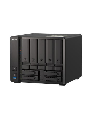 QNAP TS-H973AX NAS Tower Ryzen Embedded V1500B 32 GB DDR4 0 TB QuTS hero Nero