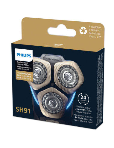Philips SHAVER Series 9000 and SP9000 SH91/50 Testine di rasatura di ricambio