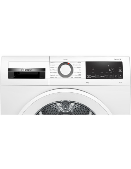 Bosch WQG233D1IT Serie 6 Asciugatrice a pompa di calore 8 kg Classe A+++