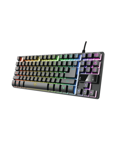 Trust GXT 833 Thado TKL tastiera Gaming USB QWERTY Italiano Nero