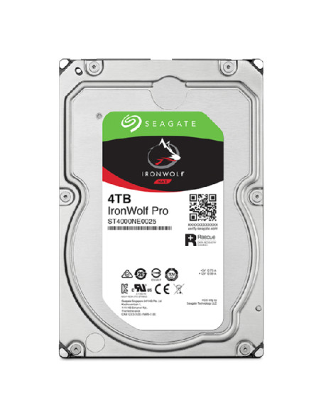 Seagate IronWolf Pro ST4000NT001 disco rigido interno 4 TB 7200 Giri/min 256 MB 3.5"