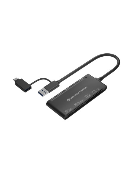 Conceptronic StreamVault BIAN03B lettore di schede USB 3.2 Gen 1 (3.1 Gen 1) Type-A Nero