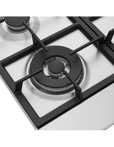 Beko HIAW64225SXE Acciaio inox Da incasso 60 cm Gas 4 Fornello(i)