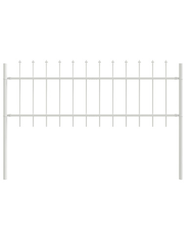 Recinzione per Giardino 7 pcs Bianco 11,9 x 0,6 m