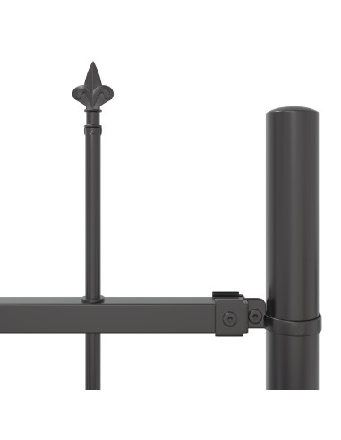 Recinzione per Giardino 8 pcs Grigio 13,6 x 1 m