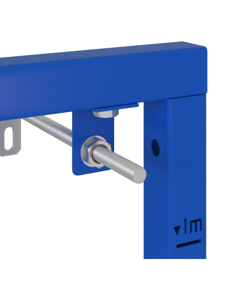 Supporti da Bagno  Blu Metallo 50 x 17.5 x 136 cm Durevole