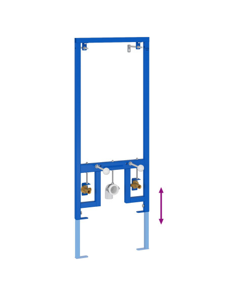 Supporti per Accessori da Bagno  Blu Metallo, Plastica