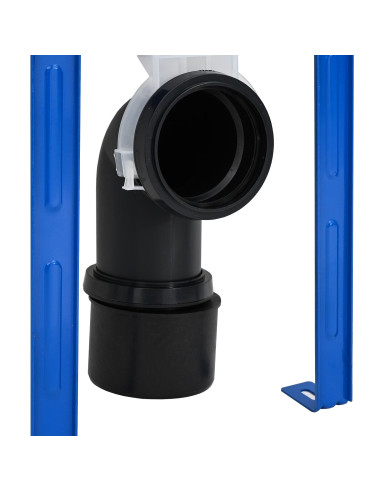 Telaio del Cistern Bianco 50 x 8 x 131 cm Acciaio