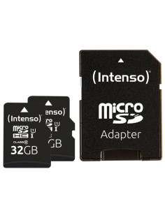 INTENSO MICRO SD UHS-I  PREMIUM CON INCL SD ADAPTER 32GB CONFEZIONE DA 2 PEZZI