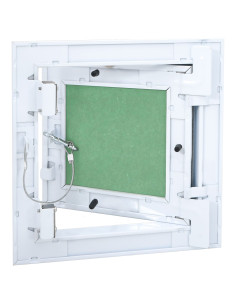 Pannello di Accesso Verde e Argento 20 x 20 cm