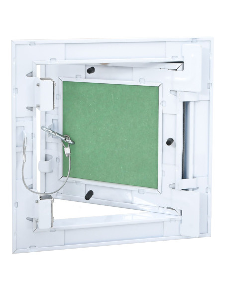 Pannello di Accesso Verde e Argento 20 x 20 cm