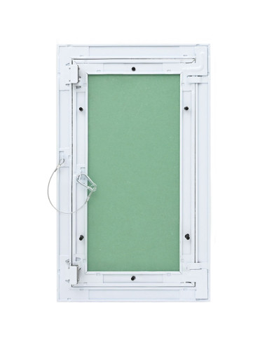 Pannello di Accesso Verde e Argento 35 x 55 cm