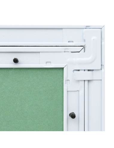 Pannello di Accesso Verde e Argento 55 x 105 cm