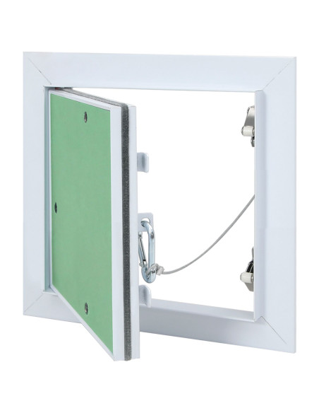 Pannello di Accesso Verde e Argento 20 x 20 cm