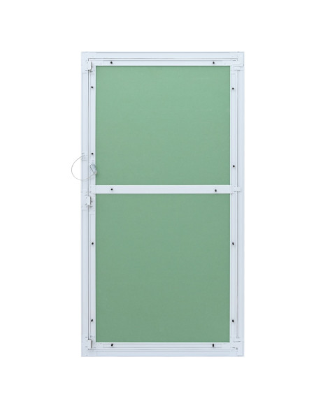 Pannello di Accesso Verde e Argento 55 x 105 cm