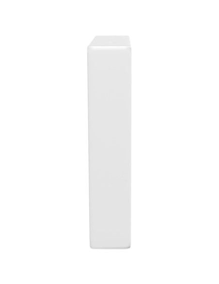 Reggimensole per Lavabo 2 pz Bianche Trapezio in Acciaio
