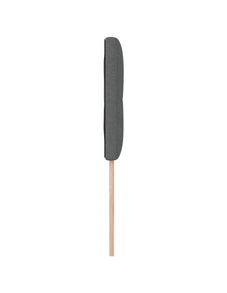 Testata LED  Con bottoni Grigia Scura 100 cm Tessuto