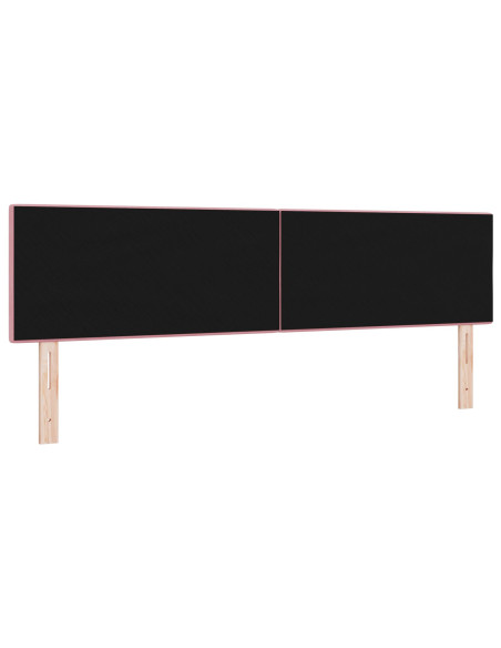 Testiera LED  A Bottoni Rosa 90 cm in Velluto