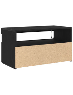 Mobile TV Rovere Nero 75 x 35 x 40 cm Legno multistrato