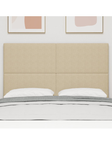 Testiera LED con testiera Grigio Verde 160 cm Poliestere