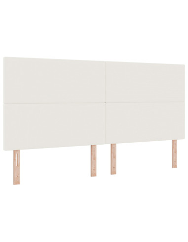 Testiera LED con luci a strisce a LED Crema 200 cm Poliestere