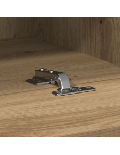 Mobile TV da parete rovere artigianale 100 x 30 x 30 cm 2