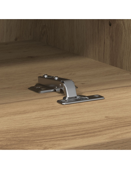 Mobile TV da muro in rovere artisan 100x30x30 cm in legno ingegnerizzato
