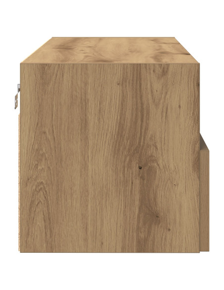 Cabinet TV  2 pezzi in Rovere Artigianale 100x30x30 cm in Legno ingegnerizzato