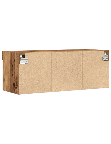 Set mobile TV con led 2 pcs Legno vecchio 80 x 30 x 30 cm