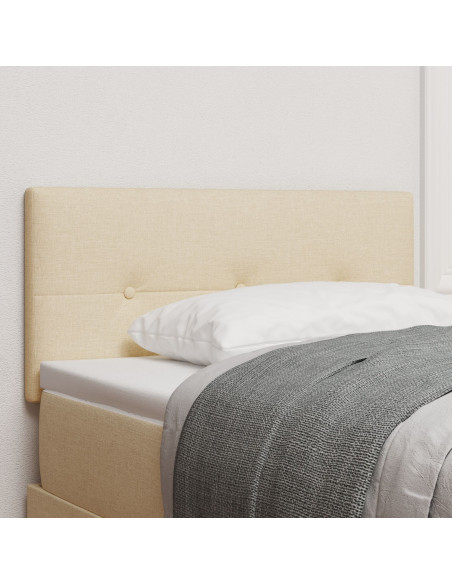 Testata Letto LED  Foderata Crema 100 cm