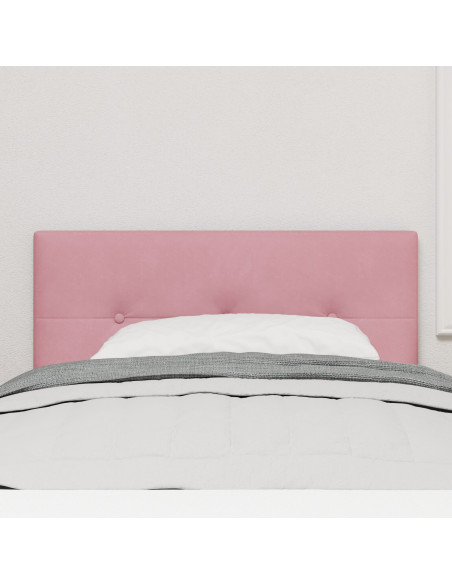 Testiera LED  Button Tufted Rosa 100 cm Velluto