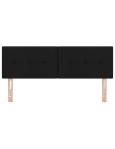 Testiera LED con luci a strisce a LED Nero 144 cm Poliestere 2