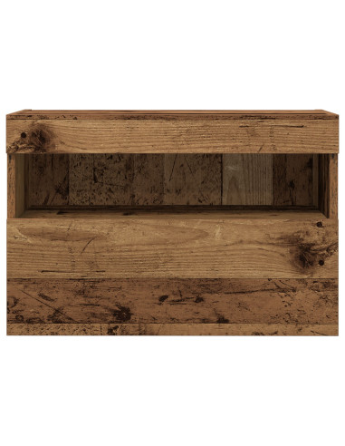 Mobile TV da parete 2 pcs Legno vecchio 60 x 30 x 40 cm