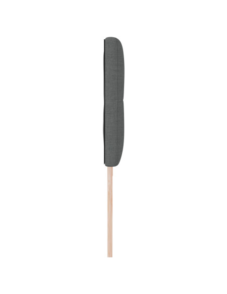 Testata LED  Button Tufted Grigio scuro 100 cm Tessuto