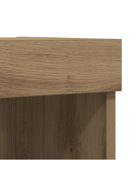 Armadi per TV  con luci LED 2 pz Rovere Artigianale 60x30x40 cm