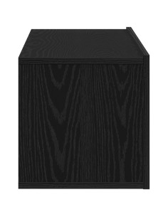 Mobile TV Rovere Nero 100 x 30 x 30 cm Legno multistrato 2