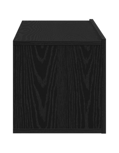Mobile TV Rovere Nero 100 x 30 x 30 cm Legno multistrato
