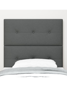 Testiera LED con testiera Grigio scuro 80 cm Poliestere 2