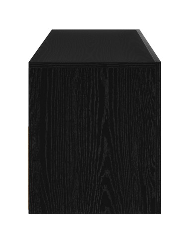 Mobile TV Rovere Nero 90 x 35 x 40 cm Legno multistrato