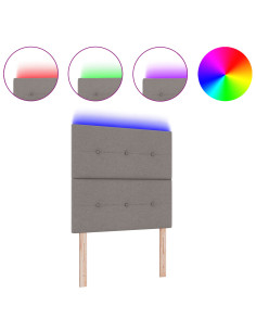 Testiera LED con luci a strisce a LED Talpa 80 cm Poliestere 2