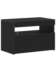 Mobile TV Rovere Nero 60 x 35 x 40 cm Legno multistrato 2