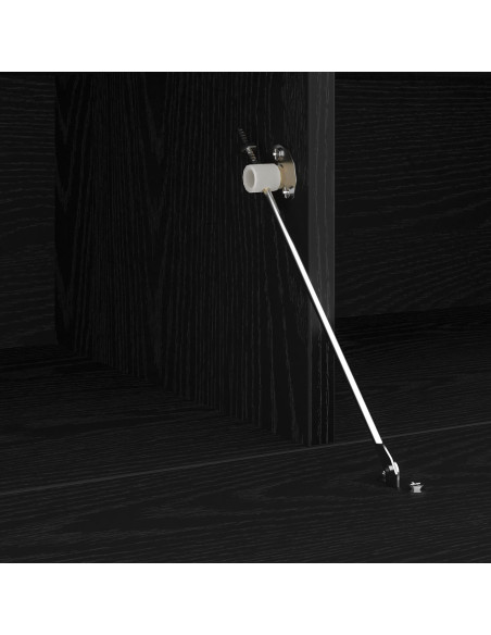 Mobile per TV  con luci LED Rovere Nero 60x35x40 cm in legno ingegnerizzato