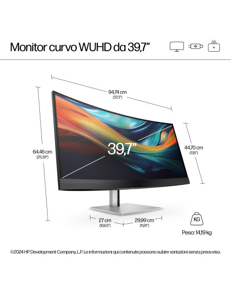 HP Monitor per conferenze 5K2K serie 7 Pro da 39,7" - 740 pm