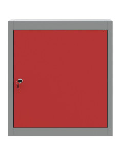 Mobile per attrezzi con blocco Rosso e Grigio 50 x 20 x 55 cm