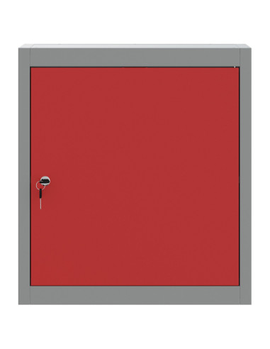 Mobile per attrezzi con blocco Rosso e Grigio 50 x 20 x 55 cm