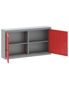Mobile per attrezzi con blocco Rosso e Grigio 50 x 20 x 55 cm