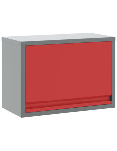 Mobile per attrezzi Rosso e Grigio 50 x 25 x 35 cm