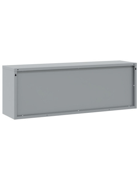 Armadio per utensili da parete  con porta a sollevamento a gas, Rosso, 100x25x35 cm