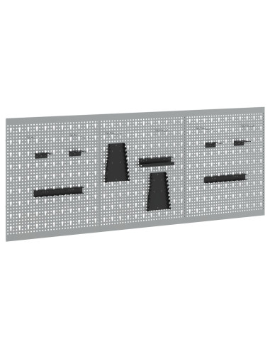 Pannello per attrezzi 3 pcs Grigio 150 x 1 x 60 cm