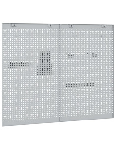 Pannello per attrezzi 2 pcs Grigio 100 x 1 x 80 cm 2